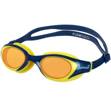 Imagem de Óculos de Natação Speedo Swim Neon Performance - Amarelo/Azul-Unissex