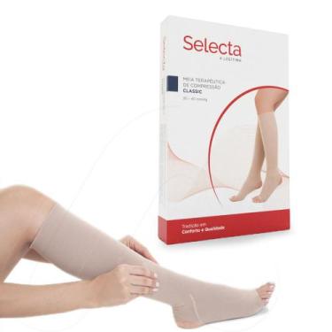 Imagem de Meia Compressão 3/4 Classic 30-40mmhg Curta Helanca Selecta, 9