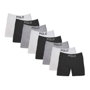 Imagem de Kit 8 Cuecas Boxer Polo 781 Algodão - Sortido - POLO STAR, Sortido, M