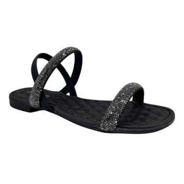 Imagem de Sandália Mississipi Rasteira com Brilhos MB282 - Feminino