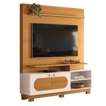 Imagem de Estante Home Theater Axis Cinamomo Off White - HB Móveis