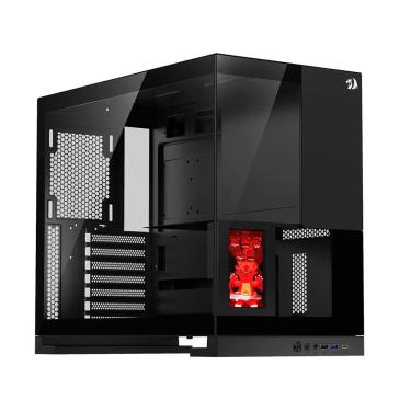 Imagem de Gabinete Gamer Redragon Eternal Pro ATX Com Tela LCD Sem Fans Preto