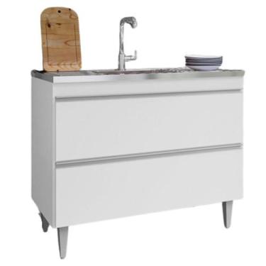 Imagem de Balcao Pia 2 Portas Esmeralda 100 cm Eratto Moveis - Milani Store, Bra