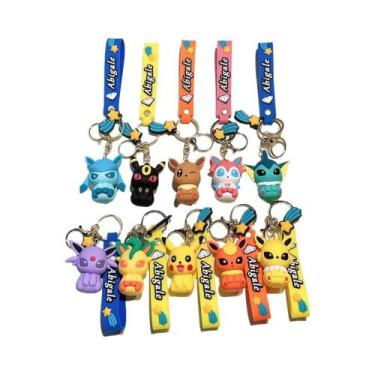 Imagem de Chaveiro De Silicone Pokémon Para Crianças: Pikachu, Charmander, Squir