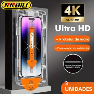Imagem de Protetor De Tela Para iPhone 14 11 13 12 15 16 17 pro Max XS X XR, 3 P