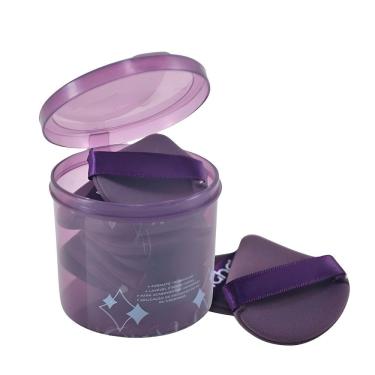 Imagem de Esponja Puff Triângulo De Veludo Para Maquiagem Com Alça – Kit 6 Unidades