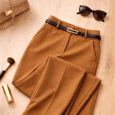 Imagem de Kit 2 Calça Alfaiataria PREMIUM Cintura Alta Com Bolso PROMOÇÃO - NoBr