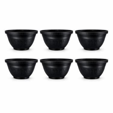 Imagem de kit 6 Vasos para plantas 2,5 Litros Arandela Parede Meia Lua Flores Ja