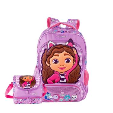 Imagem de Mochila De Costas Casa Da Gabby Lancheira Térmica Meninas