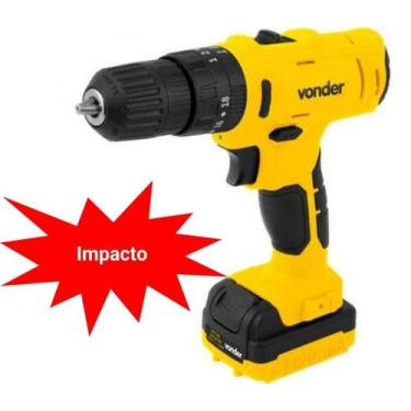 Imagem de Parafusadeira Furadeira Impacto Vonder 12v 3/8'' Pfv120i Bivolt
