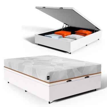 Imagem de Cama Box Baú com Colchão de Espuma D33 Enrolado Sonno Full - Umaflex C