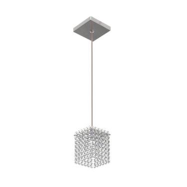 Imagem de Luminária Pendente De Cristal 11Cm Mesa Balcão