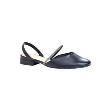Imagem de Sapato Mule Slingback - Ramarim, Preto, 35