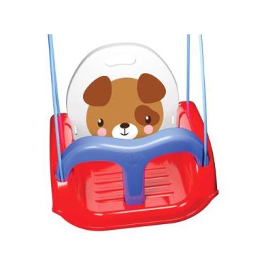 Imagem de Balanço Cachorrinho Até 30kg Com Corda Cinto E Proteção - Pais E Filho