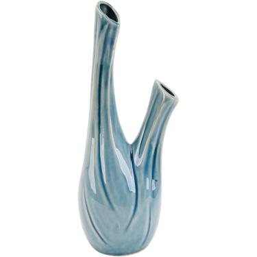 Imagem de Vaso Cerâmica Azul Home&Co Anse 29X12X8Cm