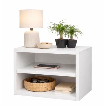 Imagem de Apoio de Cabeceira Suspenso Mesinha Quarto Cama Lateral Moderna mudo MDF