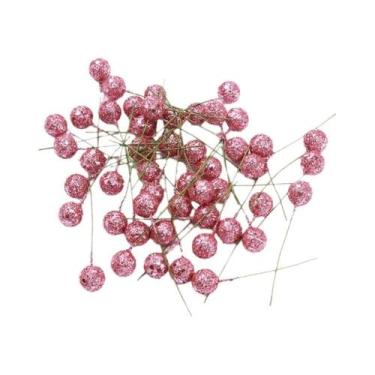 Imagem de 50 Peças De Frutas Artificiais Para Decoração De Árvore De Natal 12cm,