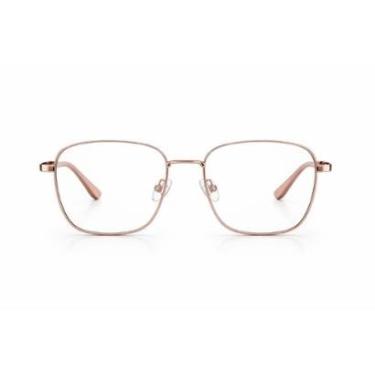 Imagem de Armação Óculos Quadrada Haste Detalhe Fashion-Feminino