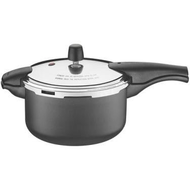 Imagem de Panela de Pressão Tramontina Vancouver - Antiaderente 6L Preta, 6L, Gr