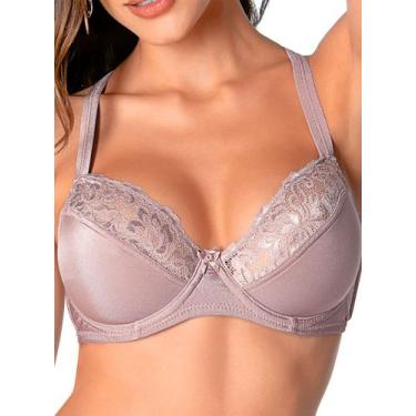 Imagem de Sutiã Demillus 064086 Lousane Com Aro Sem Bojo Microfibra T. 42/52, 48