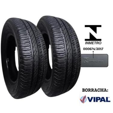Imagem de Par Pneu Aro 15 185 65 Radial HT 86 R Remold Borracha Vipal touring Ac