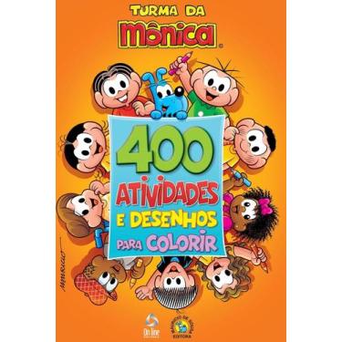 Imagem de Livro - Turma Da Mônica Livro 400 Atividades e Desenhos para Colorir -