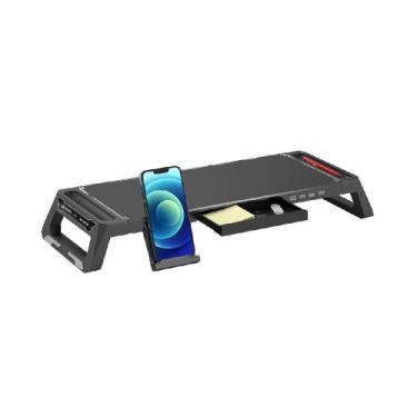 Imagem de Suporte Para Monitor C3Tech BM100BK 4x USB 2.0 Preto