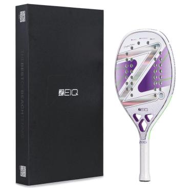Imagem de Raquete De Beach Tennis Zeiq Pro Violet Collani White 3k-Unissex
