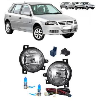 Imagem de Kit farol milha lampadas super brancas gol g4 2006 - 2014 - AI