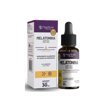 Imagem de Melatonina Alta Absorção 0,21mcg Maracujá 30ml Floral Ervas-Unissex
