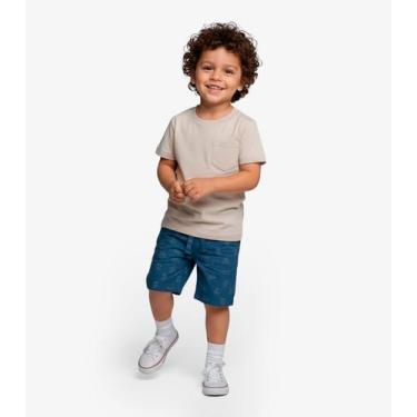 Imagem de Conjunto Infantil Camiseta Com Bermuda Select Bege, 2, Bege