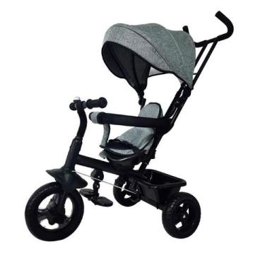 Imagem de Triciclo 360 Cinza com Empurrador Passeio Divertido Dm Toys