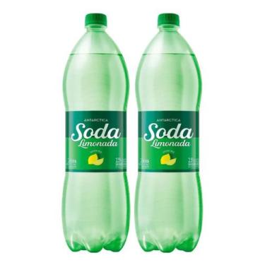 Imagem de Kit C/2 Refrigerante Antarctica Soda Limão 2l