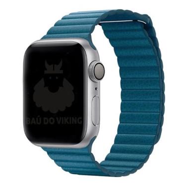 Imagem de Pulseira Couro Loop Para Apple Watch 42mm 38mm 40mm 44mm - Baú do Viki