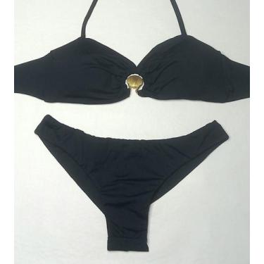 Imagem de Biquíni top alças com argola frontal com bojo forro duplo - Tropicana 
