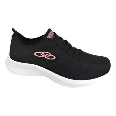Imagem de Tênis Olympikus Ultraleve 130g Feminino Cod: 17178, Preto, Rose, 35,0 