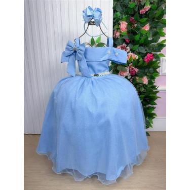 Imagem de Vestido Longo Doce Elegância Azul Bebê - Banana Club, Spindle, 1