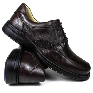 Imagem de Sapato Social Masculino Confort Floater Bico Redondo Couro - Galipoli,