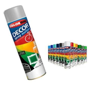 Imagem de Tinta Spray Colorgin Decor Multiuso Secagem Rapida 360ml, Aluminio 500