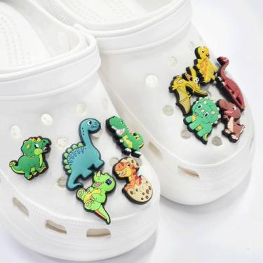 Imagem de Kit 10 Pins Temas Variados Enfeites para Babuche - Genérico, Dinossaur
