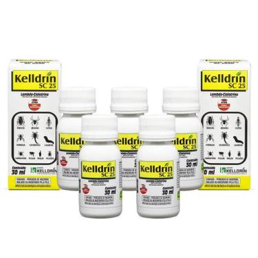 Imagem de Kit 5 Unidades Kelldrin Sc 25 30ml Inseticida Sem Cheiro Mata Escorpiã