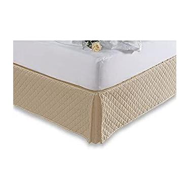Imagem de Saia Box Atenas Solteiro 088x188x035 Kaki - Niazitex