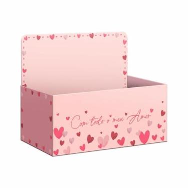 Imagem de Caixa Display Flores Com Amor Com Hot Stamping 27,5x11,5cm - Albano