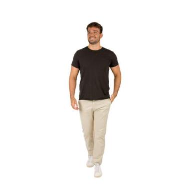 Imagem de Calca Slim esport Fino Masculino Sarja Brim com Elastano Amel Jeans, 4