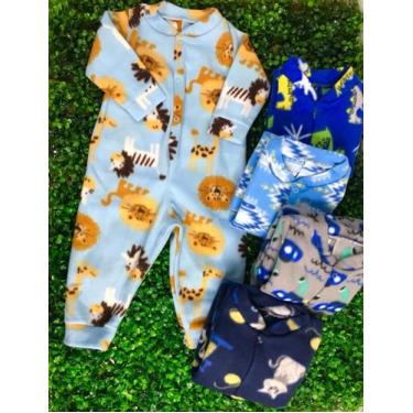 Imagem de Macacão Infantil Masculino Soft 1/3 - MASSARA BABY, 3, Azul, Explosão