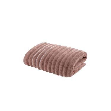 Imagem de Toalha de Rosto Leve Macia Ondulada Jacquard Rosa Wave Corttex