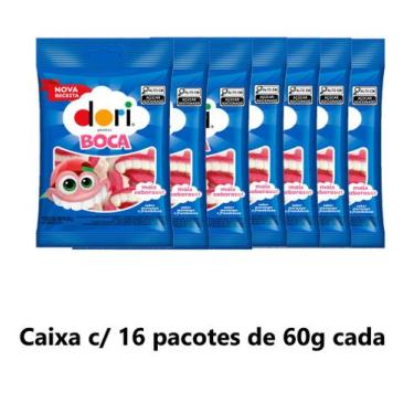 Imagem de Caixa Regaliz Gelatina Boca 16x60gr (16256) - Dori