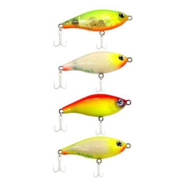 Imagem de Isca Lips Jr St Artificial da Kv Stick P/ Robalo 4 Unid., 4, 12a, 41c,