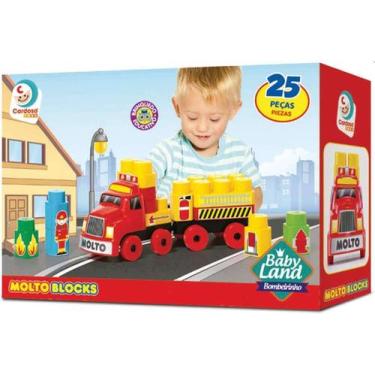 Imagem de Blocos De Montar Baby Land Bombeirinho 25 Peças