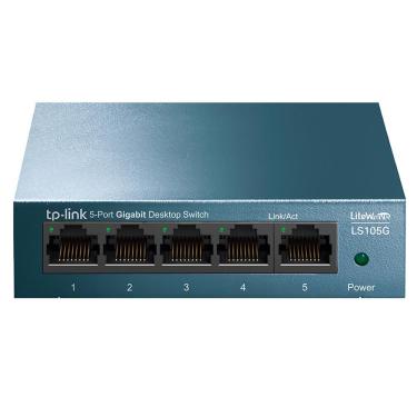 Imagem de Switch TP-Link LS105G 5 Portas 10-100-1000Mbps com Desempenho Confiável e Durabilidade